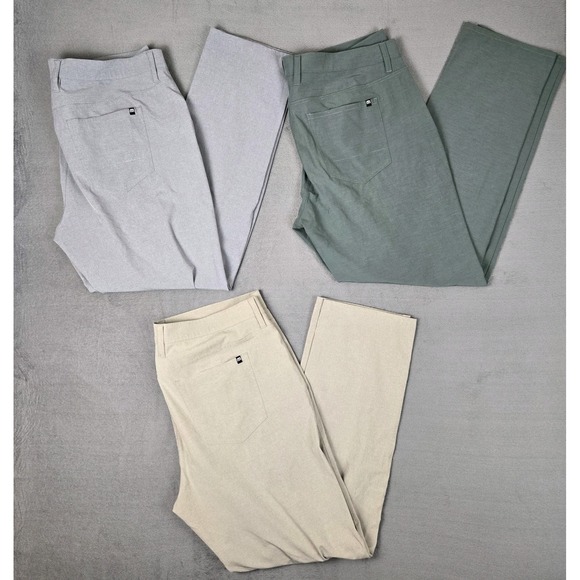 Lot of 3 Travis Mathew Open To Close Pants‎ Mens 40x33 Golf Casual Performance